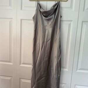 Bebe Gray Midi Dress